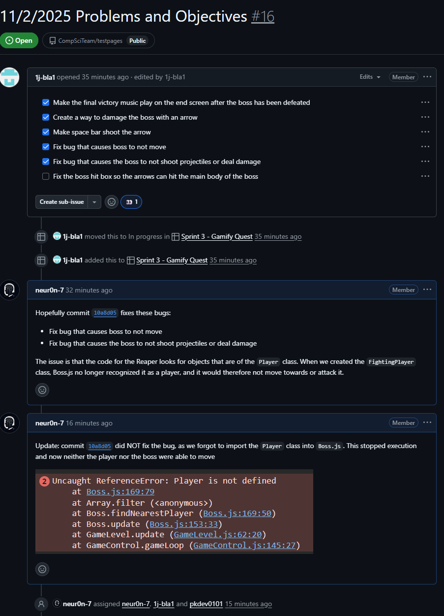 Example GitHub Issue